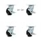 Service Caster 4 Inch Polyolefin Caster Set with Ball Bearings 4 Swivel Lock 2 Brake SCC SCC-30CS420-POB-TLB-BSL-2-TLB-2 - alternate 1